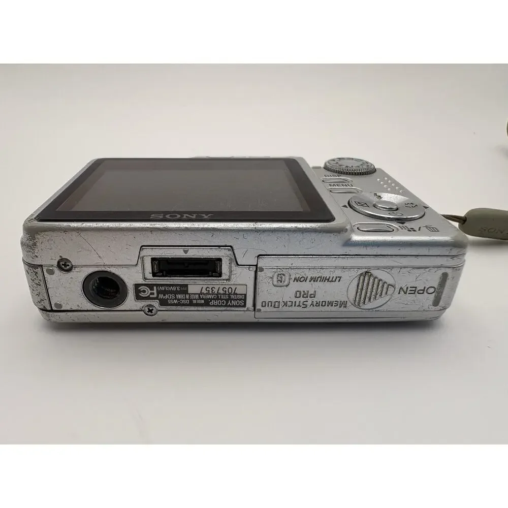Sony Cyber-shot Digital Camera DSC-W55 7.2MP Silver 3x Zoom